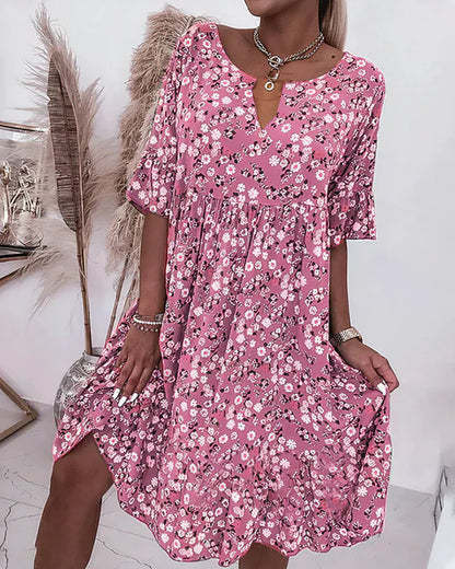 Elodie | Relaxed Shift Midi Dress