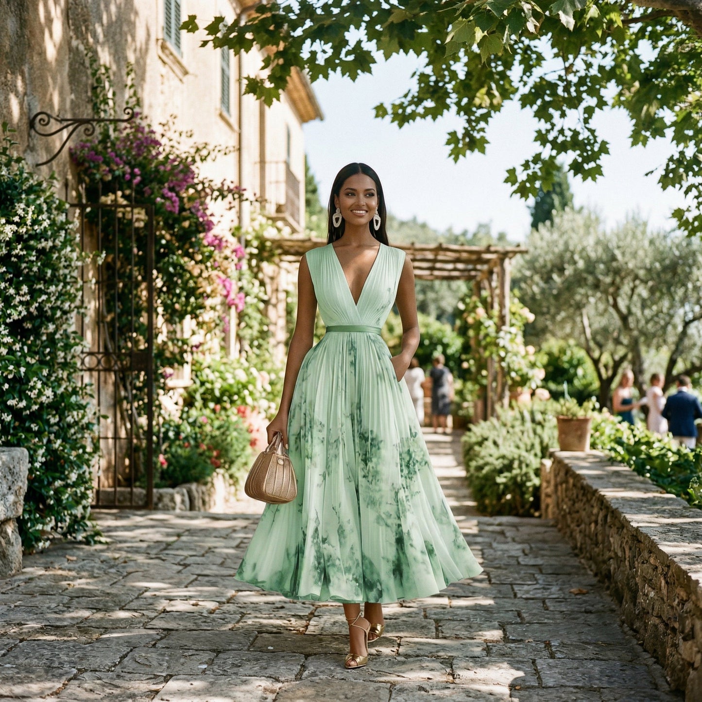 Dahlia | Floral Print Long-Sleeve Maxi Dress
