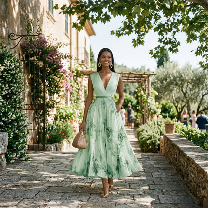 Dahlia | Floral Print Long-Sleeve Maxi Dress