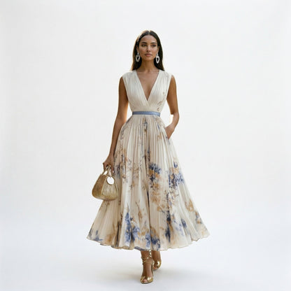 Dahlia | Floral Print Long-Sleeve Maxi Dress