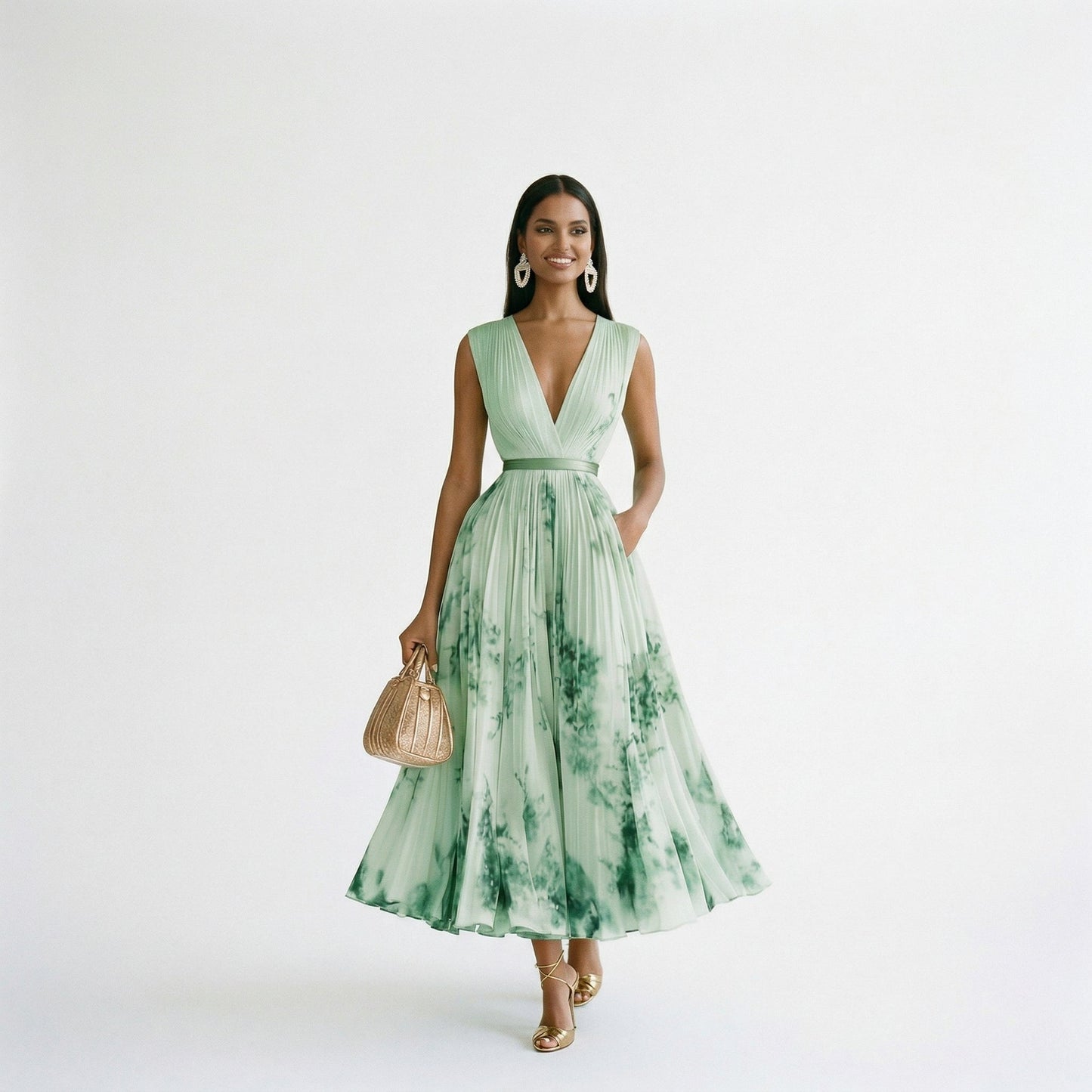 Dahlia | Floral Print Long-Sleeve Maxi Dress