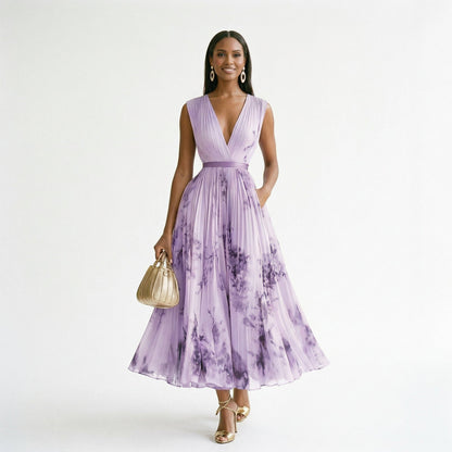 Dahlia | Floral Print Long-Sleeve Maxi Dress