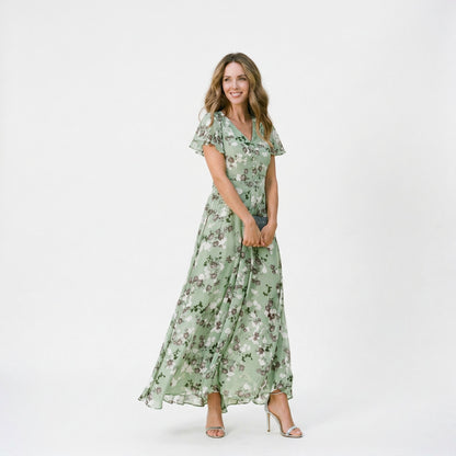 Magnolia | Flowing Floral Maxi Dress