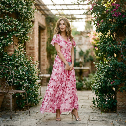 Magnolia | Flowing Floral Maxi Dress
