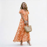 Magnolia | Flowing Floral Maxi Dress