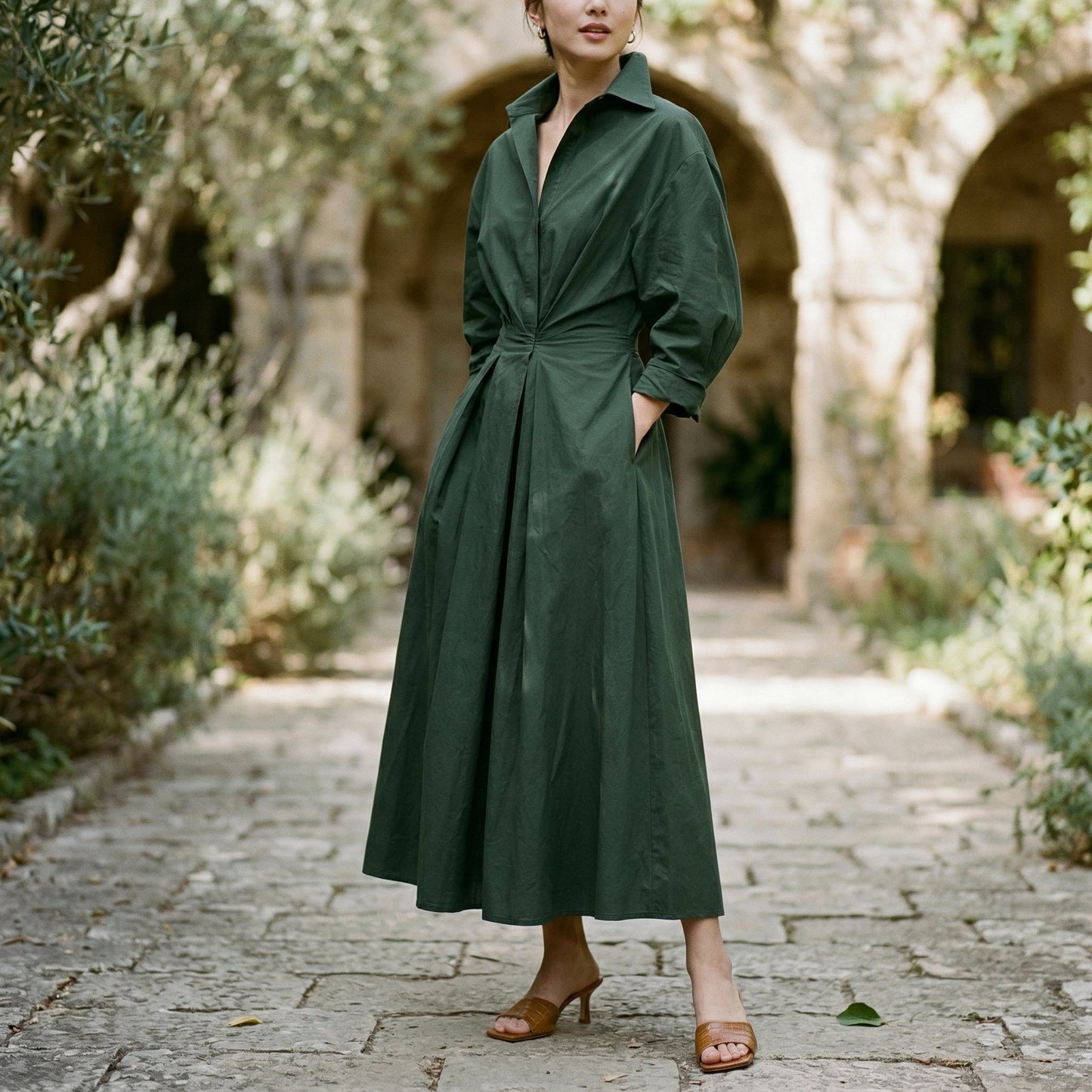 Tamsin | Long-Sleeve Maxi Dress