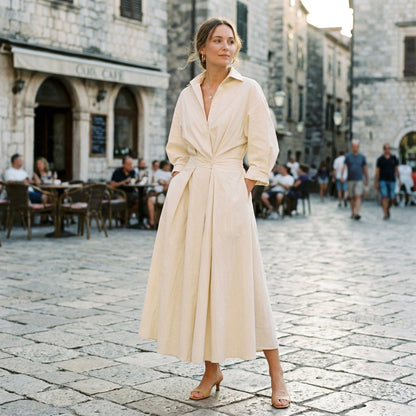 Tamsin | Long-Sleeve Maxi Dress
