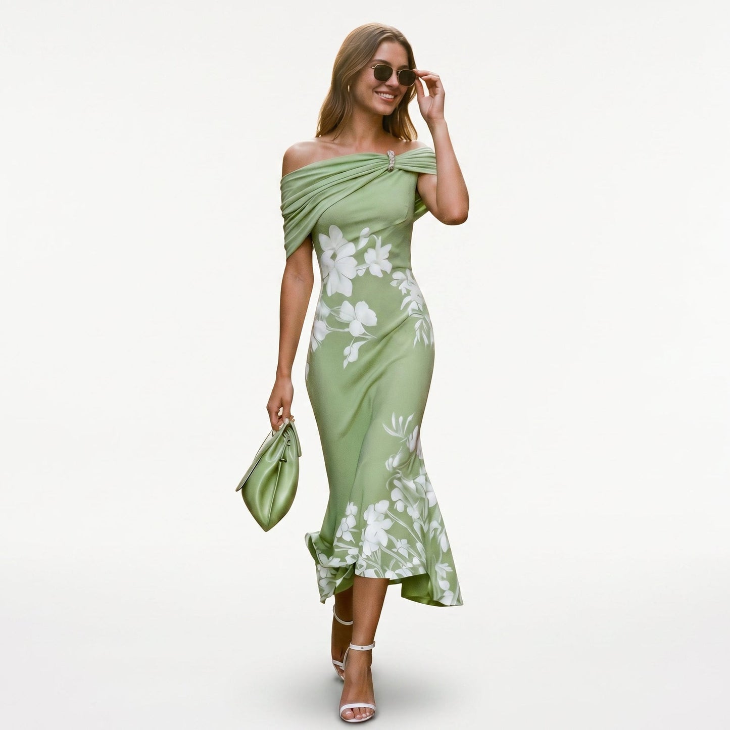 Imogen | Long-Sleeve Midi Dress