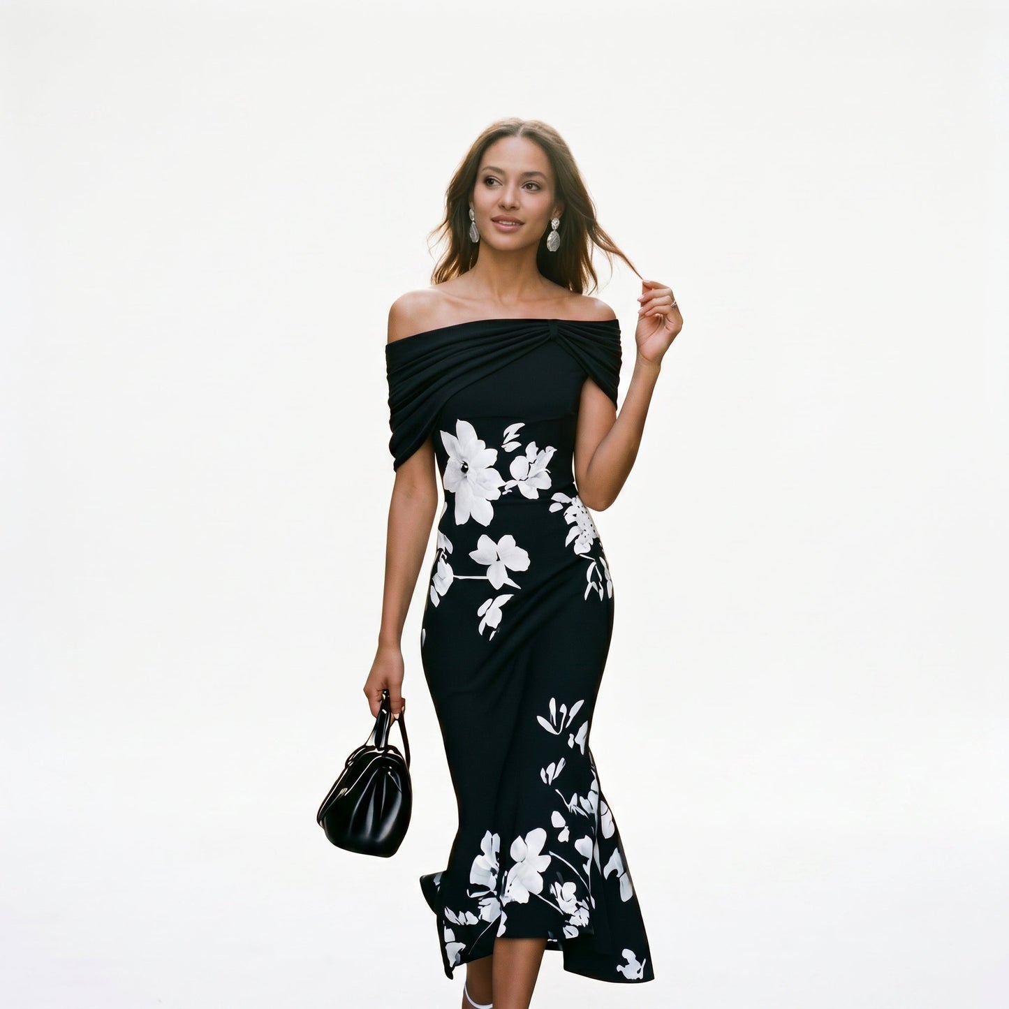 Imogen | Long-Sleeve Midi Dress