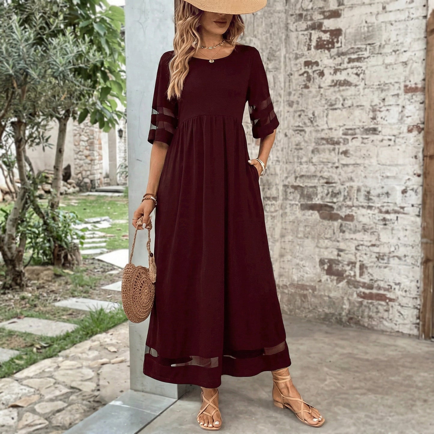 Faye | Long-Sleeve Midi Dress
