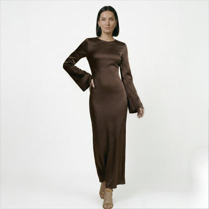 Hadley | Tie-Waist Long-Sleeve Maxi Dress