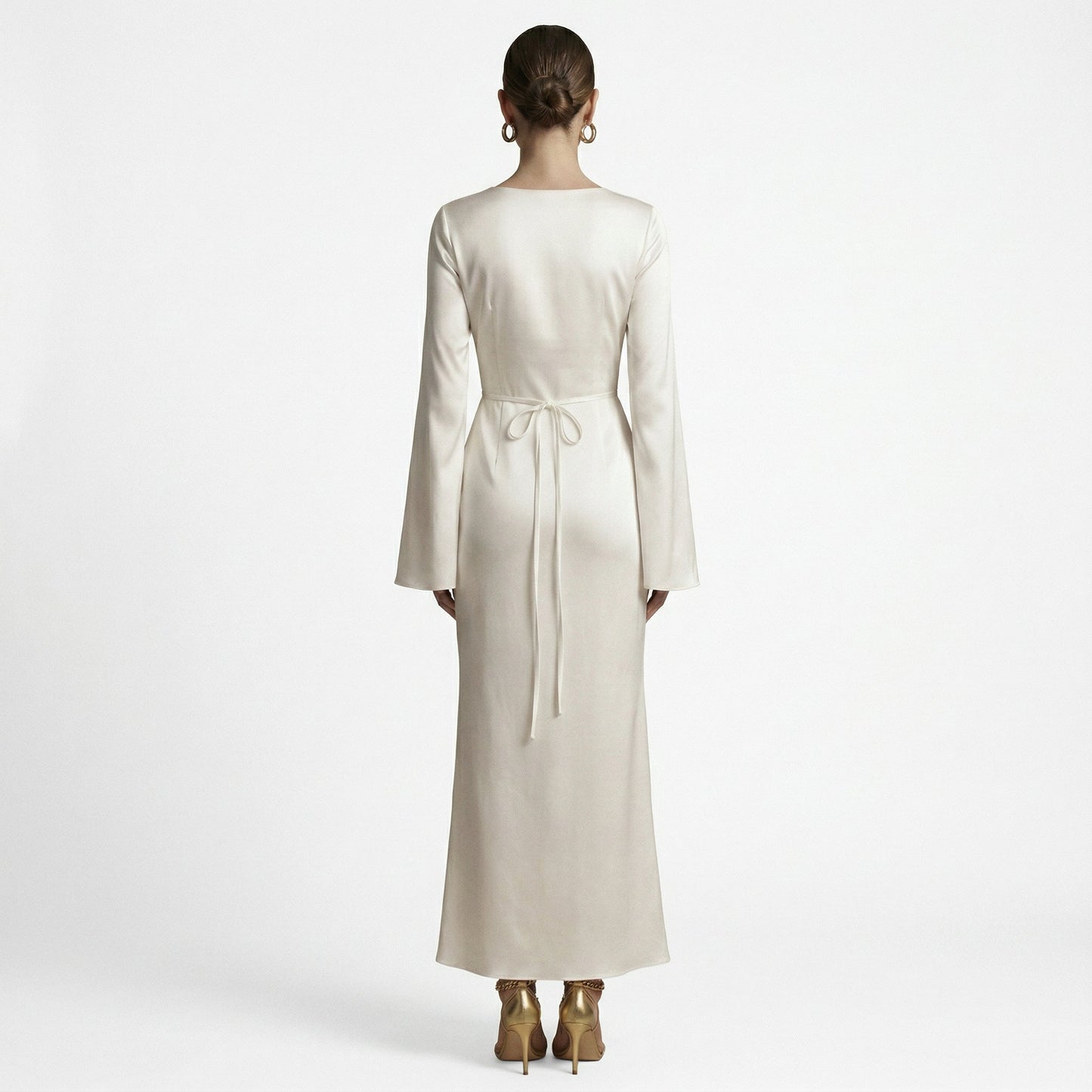 Hadley | Tie-Waist Long-Sleeve Maxi Dress