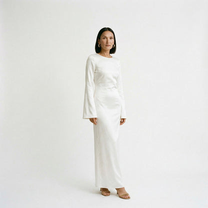 Hadley | Tie-Waist Long-Sleeve Maxi Dress