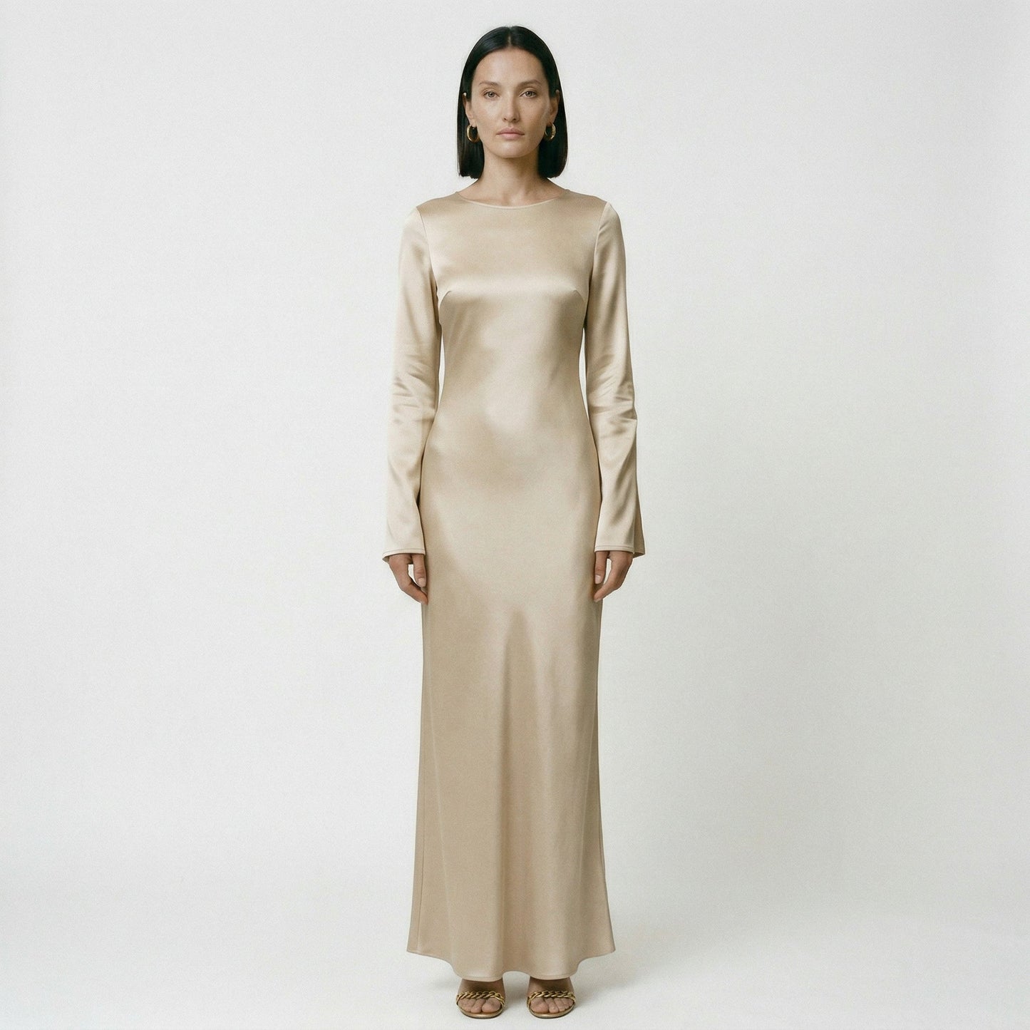 Hadley | Tie-Waist Long-Sleeve Maxi Dress