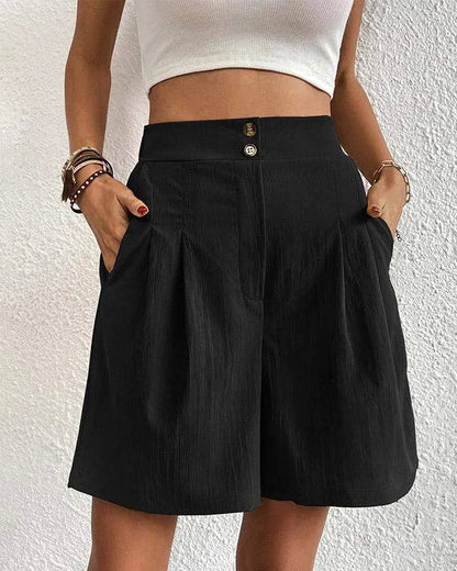 Elenora | Tailored Cotton Shorts