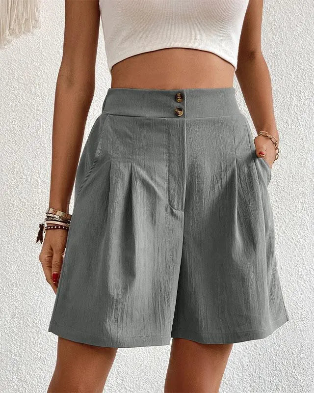 Elenora | Tailored Cotton Shorts