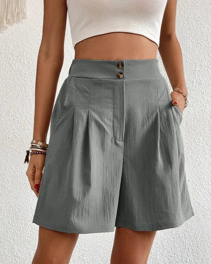 Elenora | Tailored Cotton Shorts