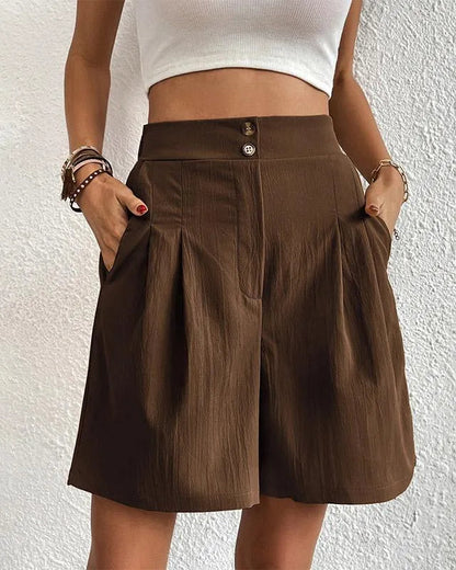 Elenora | Tailored Cotton Shorts