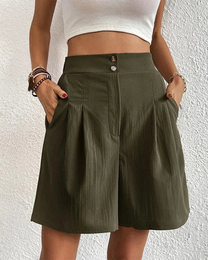 Elenora | Tailored Cotton Shorts