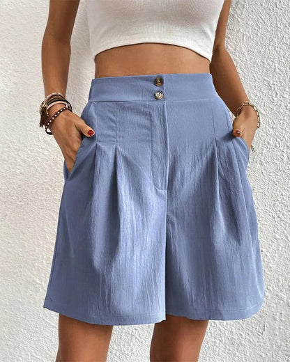 Elenora | Tailored Cotton Shorts