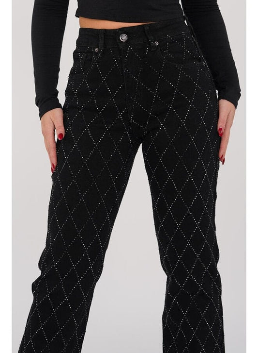 Tessa | Straight-Leg Black Jeans