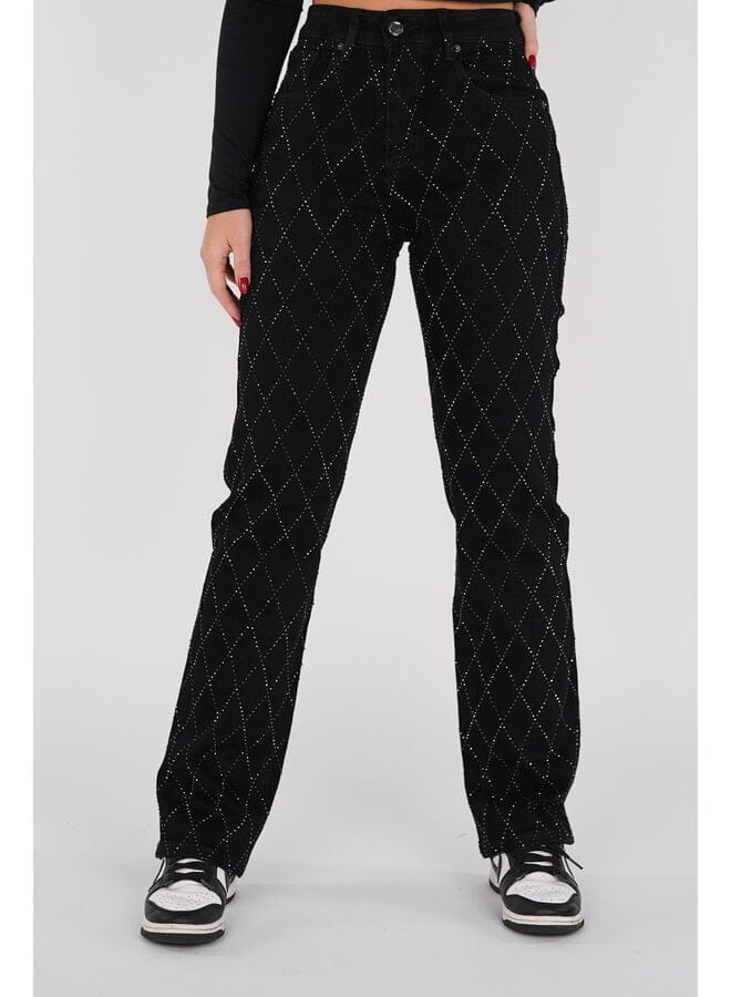 Tessa | Straight-Leg Black Jeans
