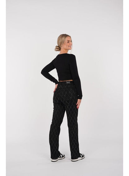 Tessa | Straight-Leg Black Jeans