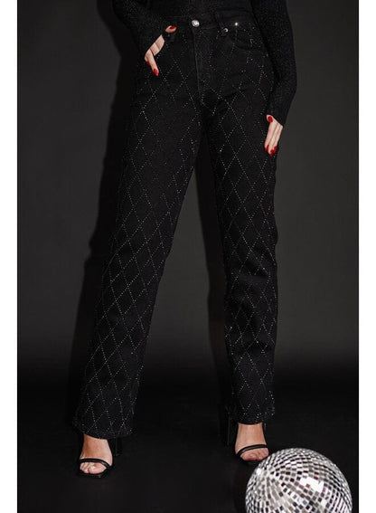 Tessa | Straight-Leg Black Jeans