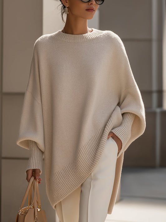 Wende | Drop Shoulder Oversized Knit Sweater