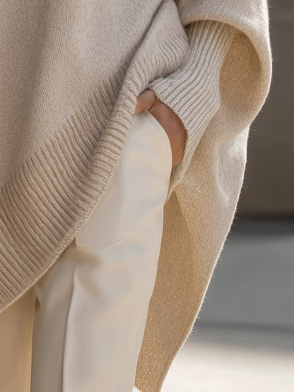 Wende | Drop Shoulder Oversized Knit Sweater