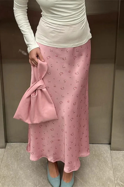 Florienne | Floral Bias-Cut Maxi Skirt