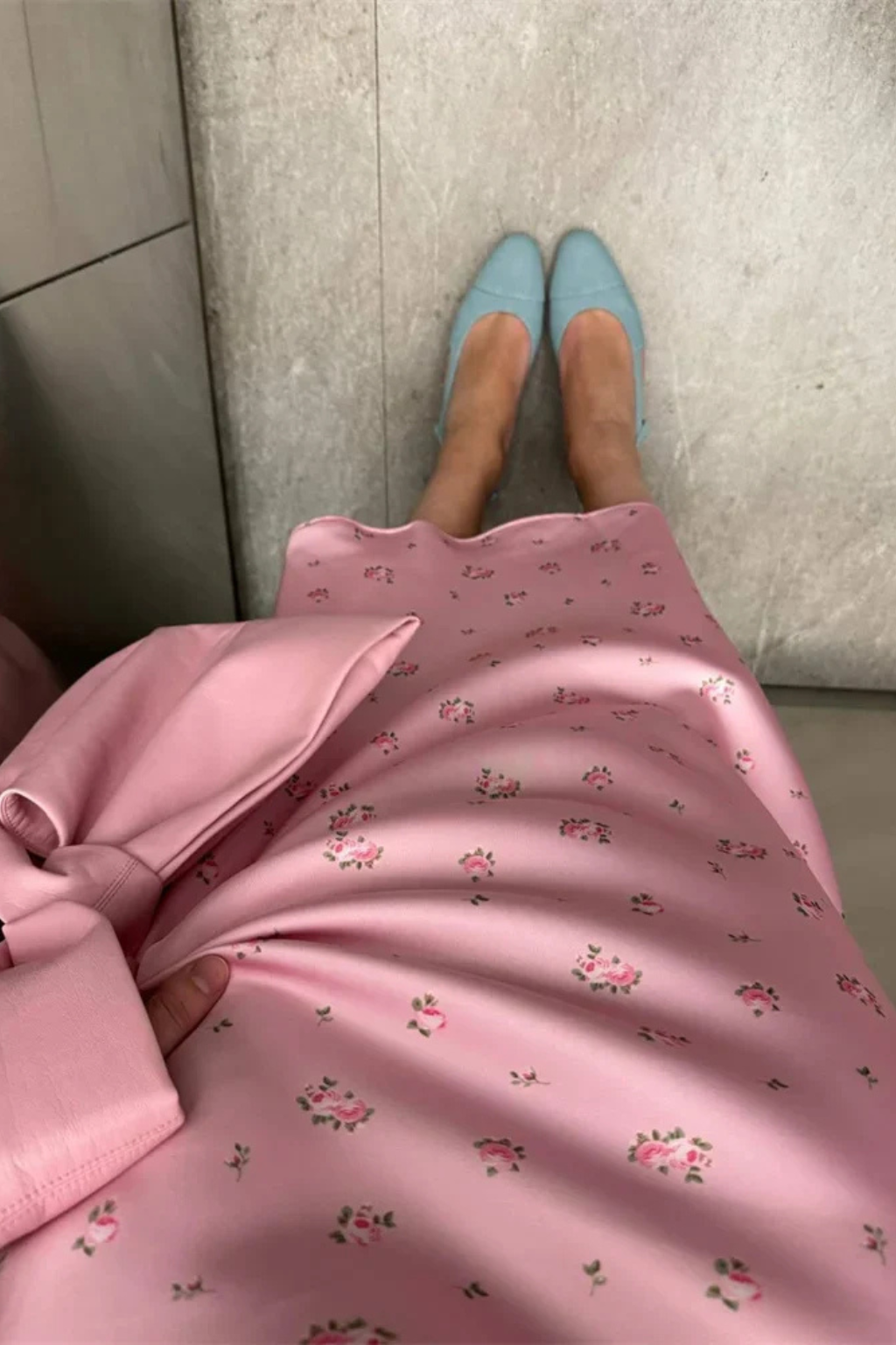 Florienne | Floral Bias-Cut Maxi Skirt