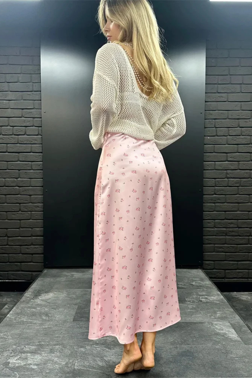 Florienne | Floral Bias-Cut Maxi Skirt