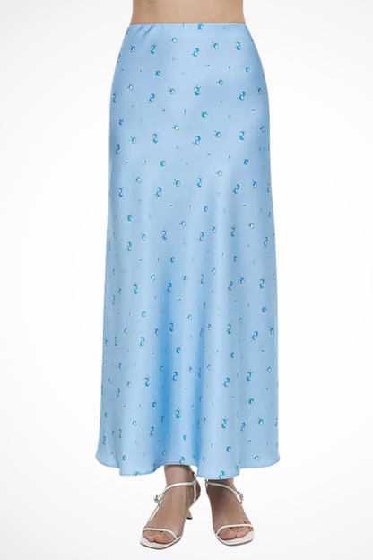 Florienne | Floral Bias-Cut Maxi Skirt