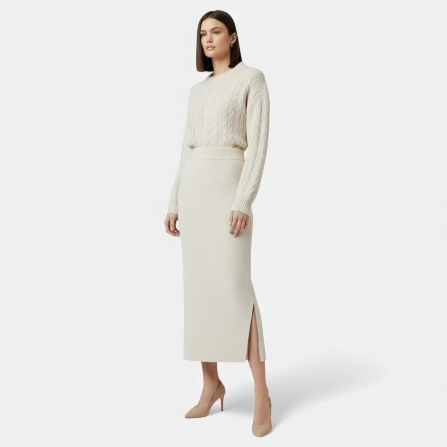 Sévigné | High-Waist A-Line Midi Skirt