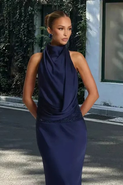 Elarienne | Open Back Bodycon Maxi Dress