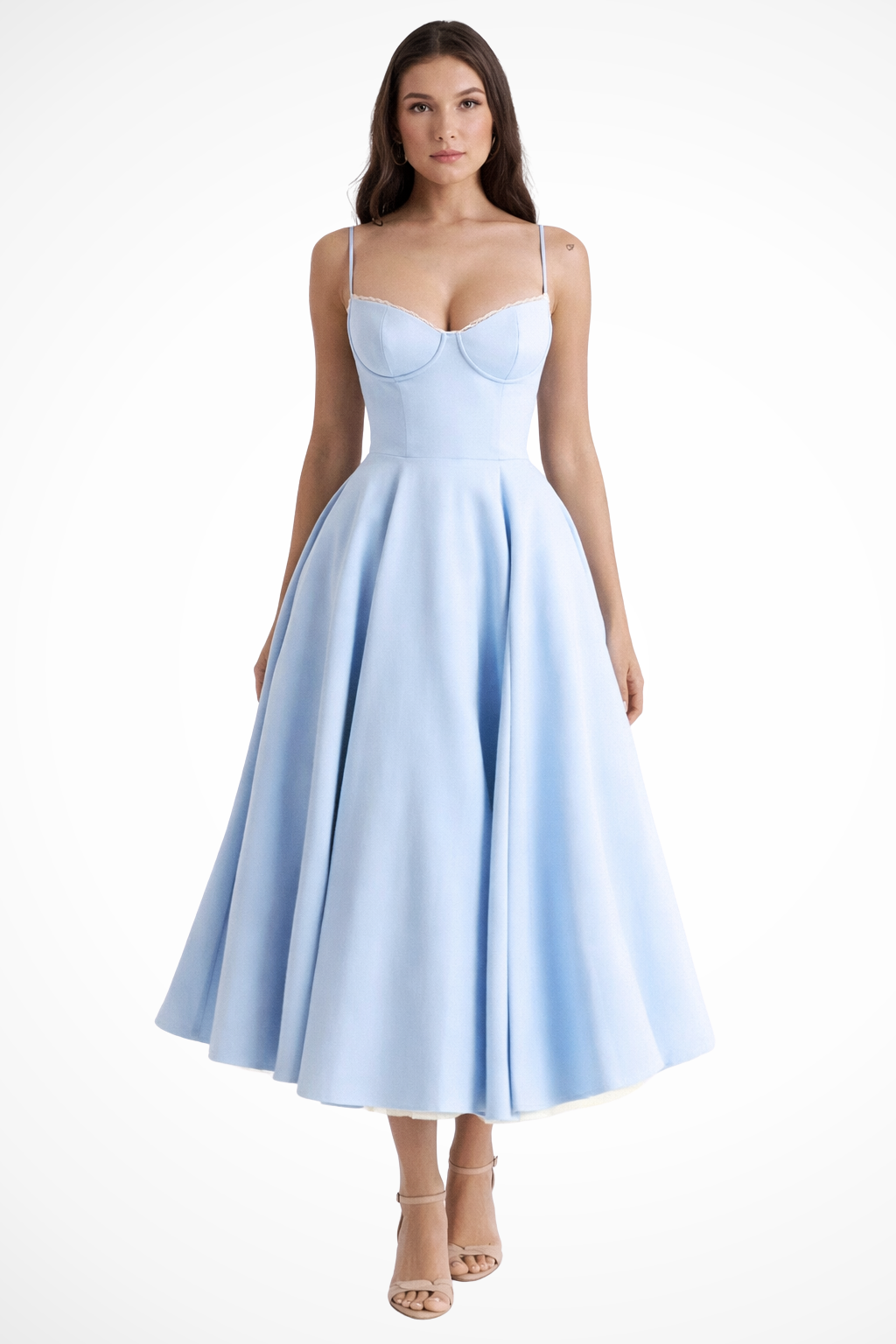 Juliana | Corset A-Line Midi Dress