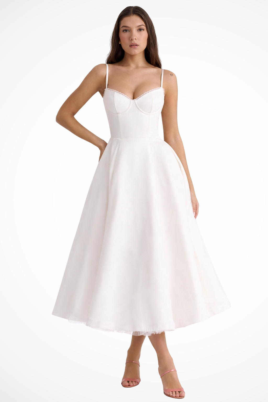 Juliana | Corset A-Line Midi Dress