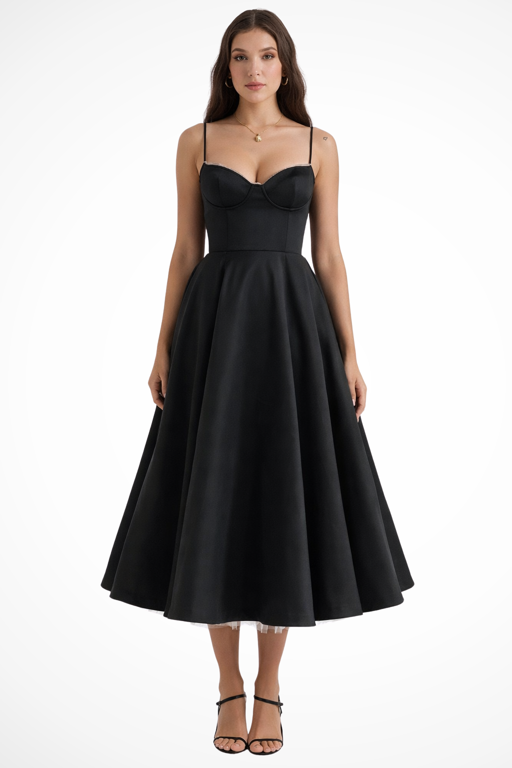 Juliana | Corset A-Line Midi Dress