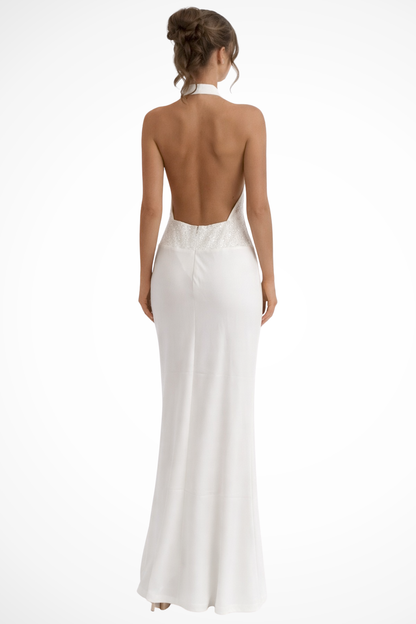 Elarienne | Open Back Bodycon Maxi Dress