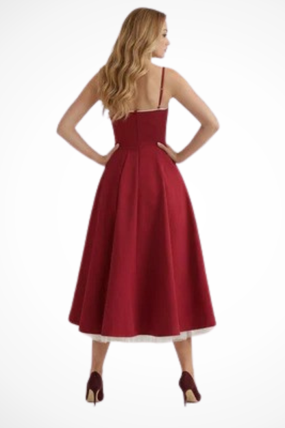 Juliana | Corset A-Line Midi Dress