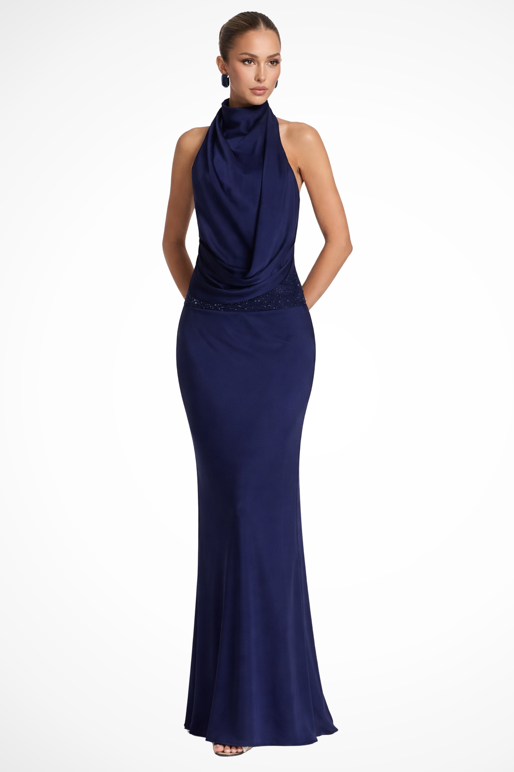 Elarienne | Open Back Bodycon Maxi Dress