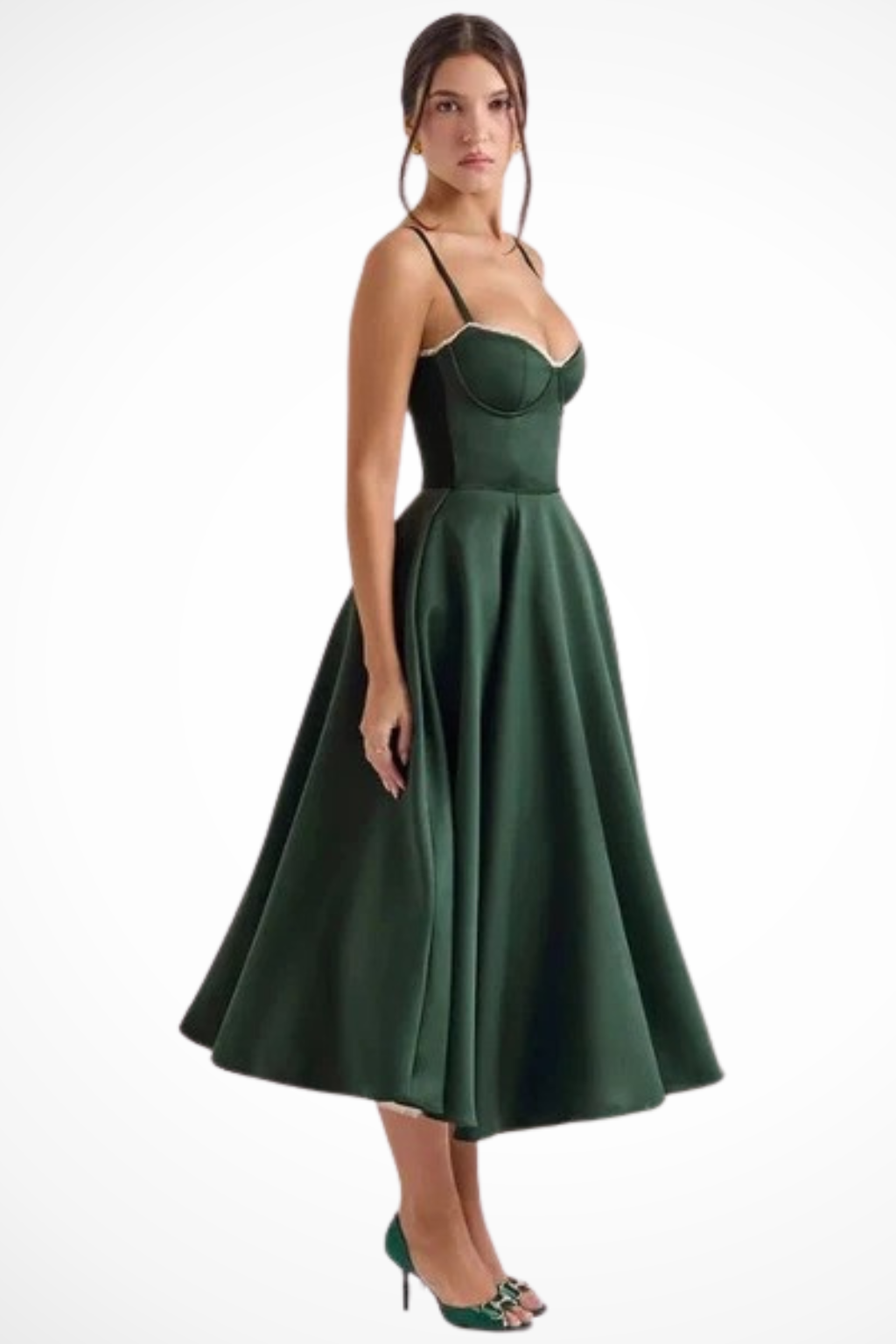 Juliana | Corset A-Line Midi Dress