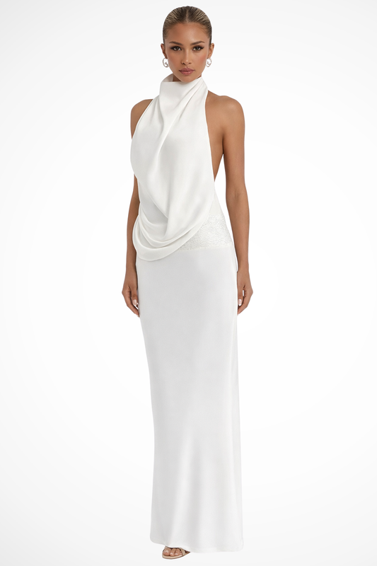 Elarienne | Open Back Bodycon Maxi Dress