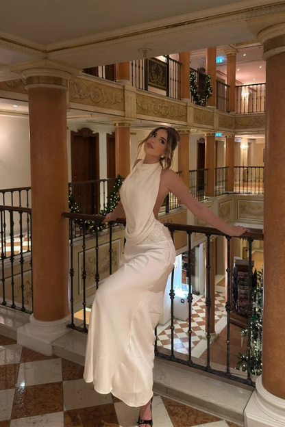 Elarienne | Open Back Bodycon Maxi Dress