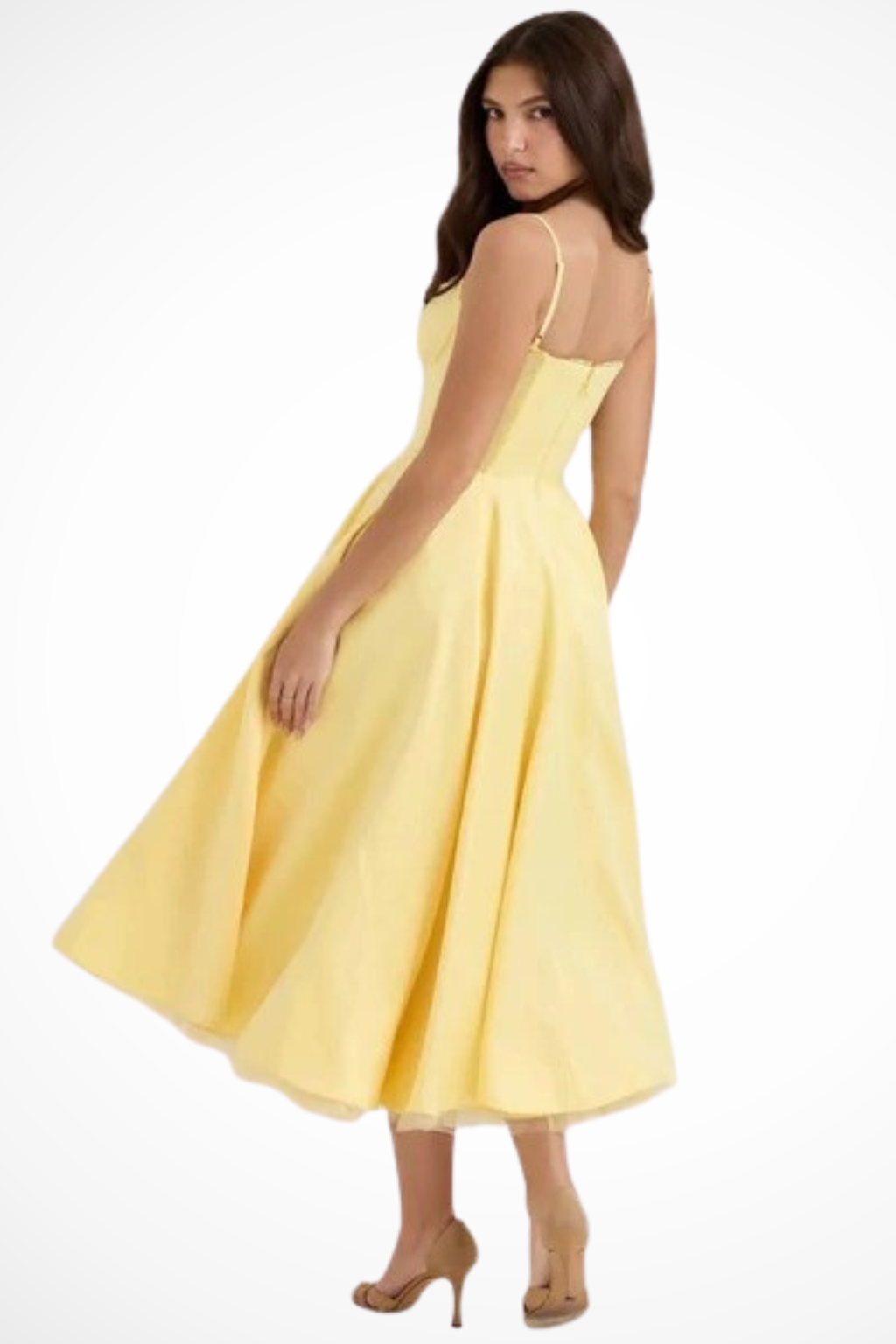 Juliana | Corset A-Line Midi Dress