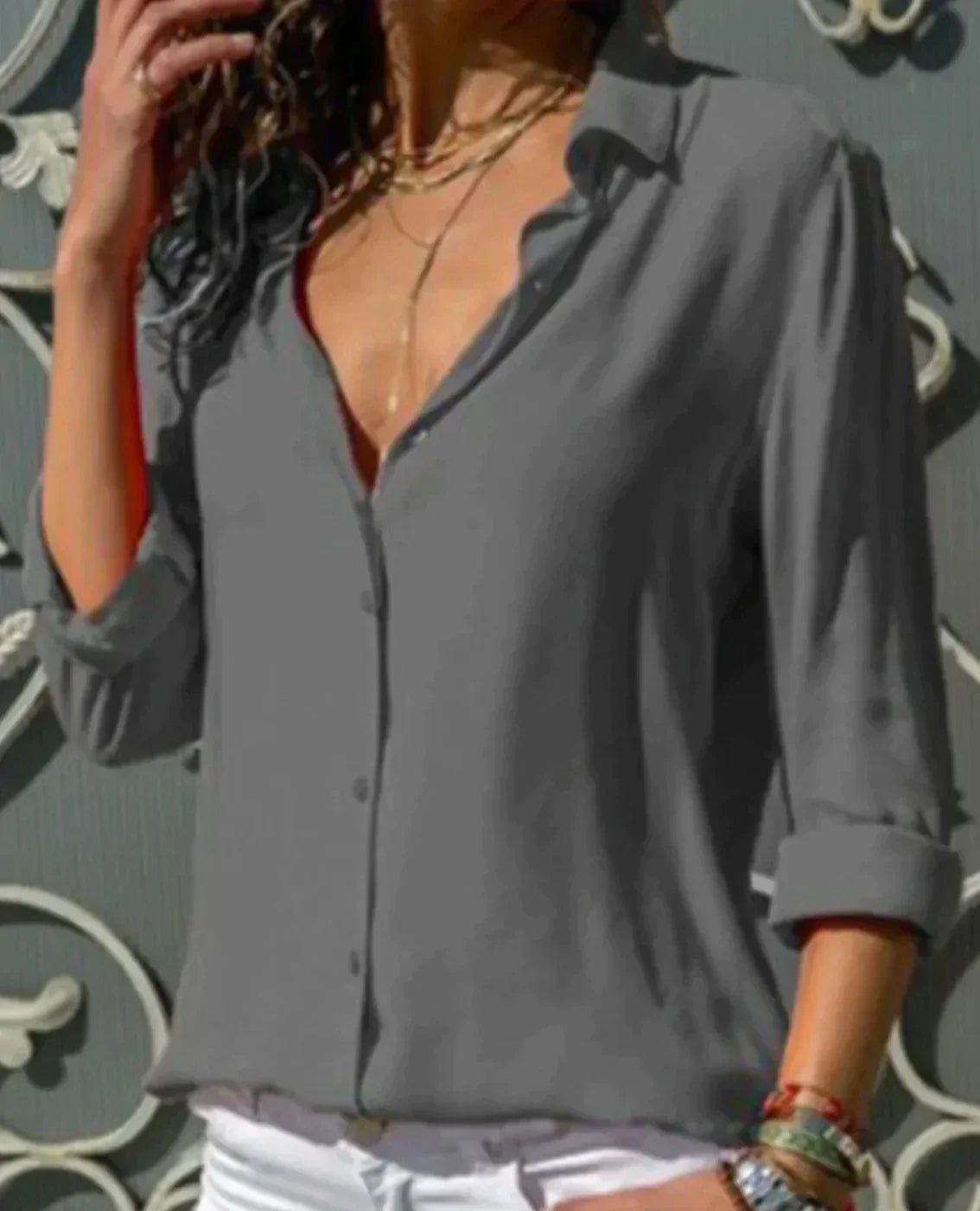 Camille | Casual Button-Up Blouse