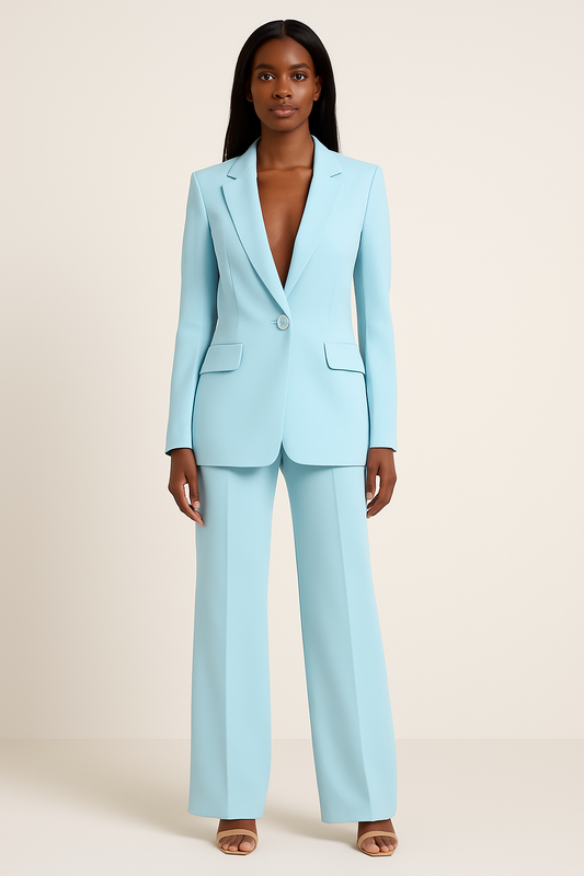 Ella | Longline Blazer & Trouser Pantsuit Set