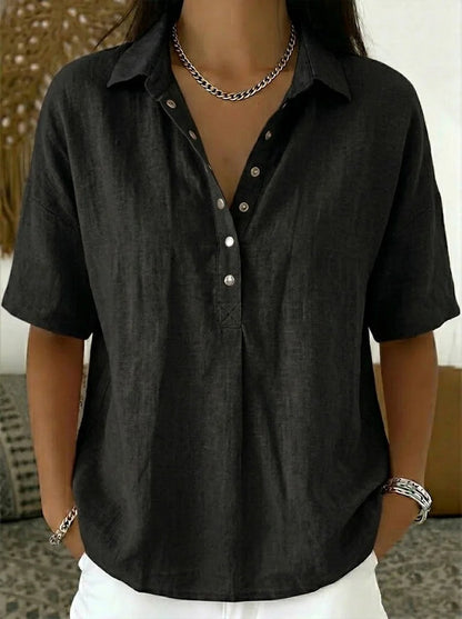 Wrenna | Collared Button-Up Shirt
