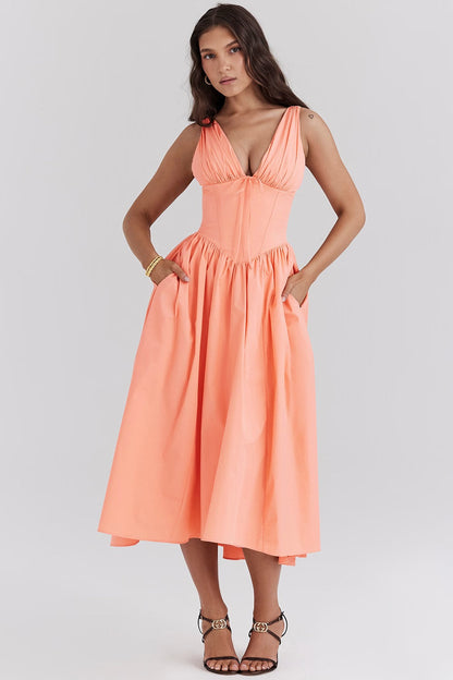 Manon | Summer Wedding Guest Midi Dress
